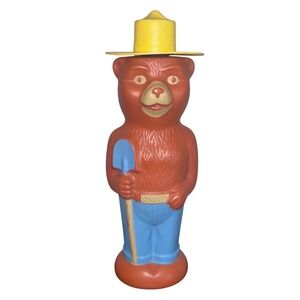 Smokey Bear | Vintage 1960s | Soaky | Colgate Palmolive | Bubble Bath Bottle